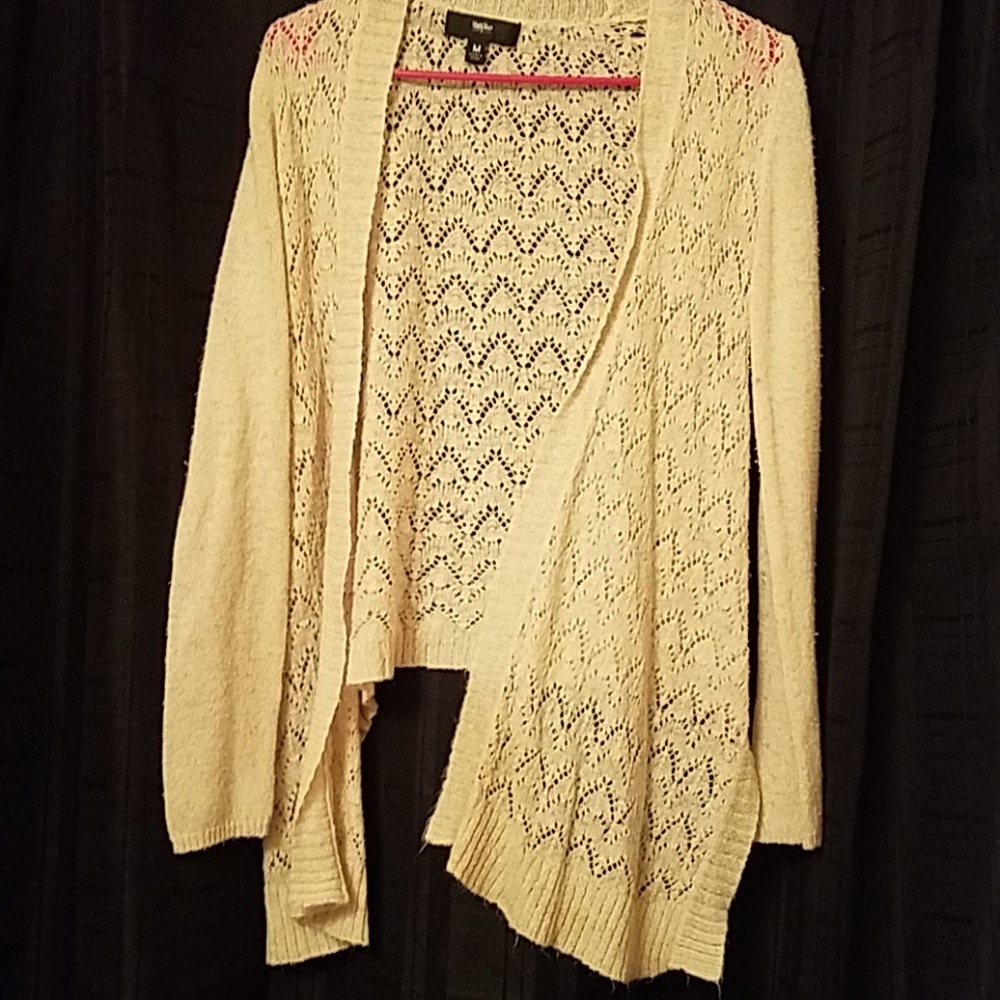 Boho long front cardi
